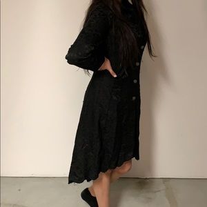 Custom made overcoat dress